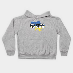 Fasbytes Pray For Ukraine Not Yours To Own White Kids Hoodie